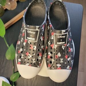 Native Disney Black and White Sneakers